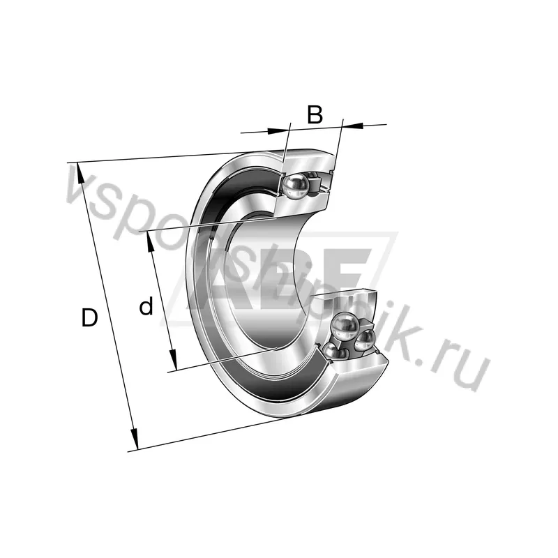 Шариковый подшипник 2309-K-2RS-TVH-C3 FAG 360