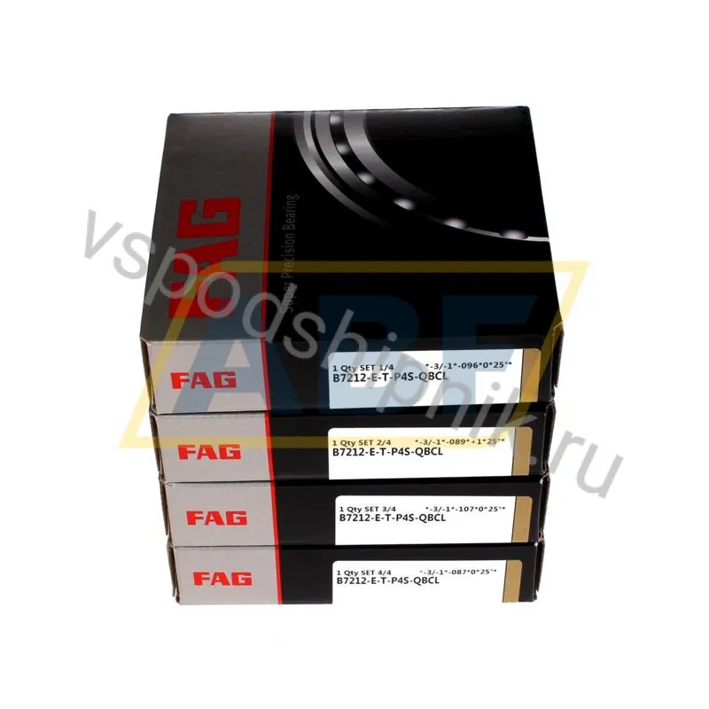 Подшипник шариковый радиально-упорный однорядный B7212-E-T-P4S-QBCL FAG 360