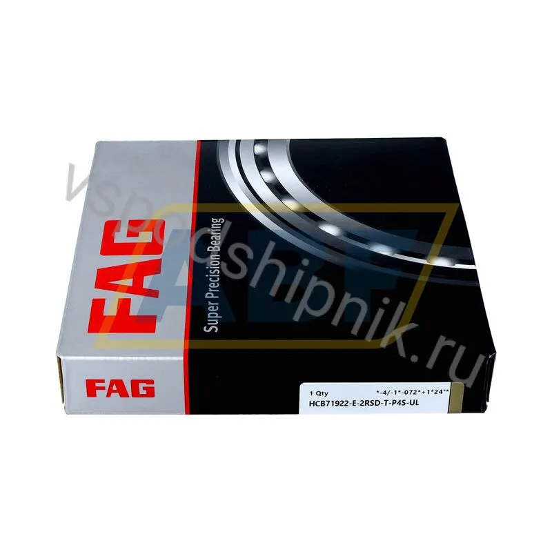 Подшипник шариковый радиально-упорный однорядный HCB71922-E-2RSD-T-P4S-UL FAG 360
