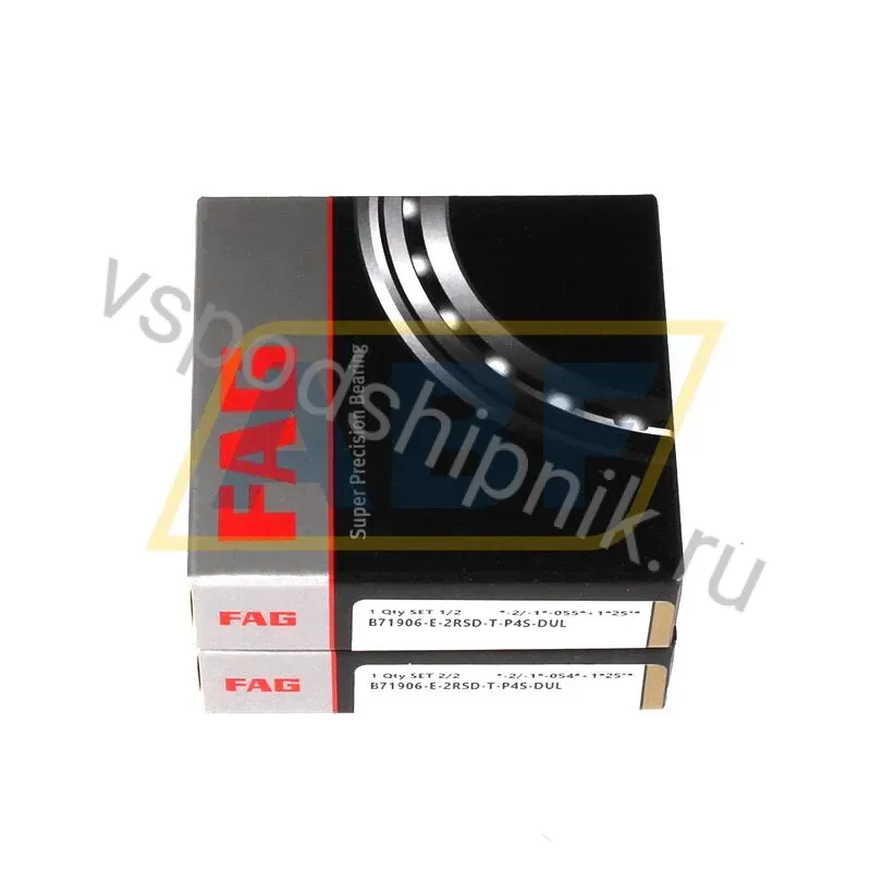 Подшипник шариковый радиально-упорный однорядный B71906-E-2RSD-T-P4S-DUL FAG 360