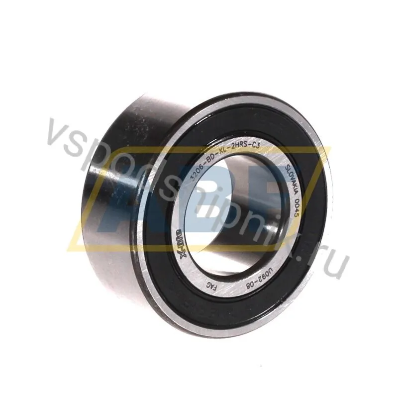 Подшипник шариковый радиально-упорный двухрядный 3206-BD-XL-2HRS-C3 FAG 360