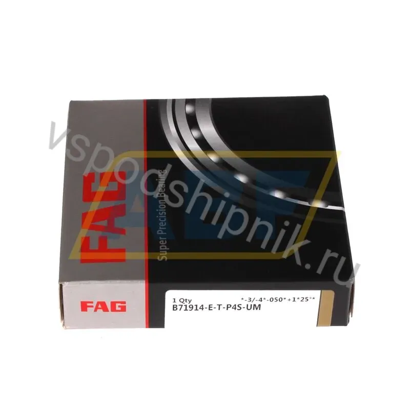 Подшипник шариковый радиально-упорный однорядный B71914-E-T-P4S-UM FAG 360
