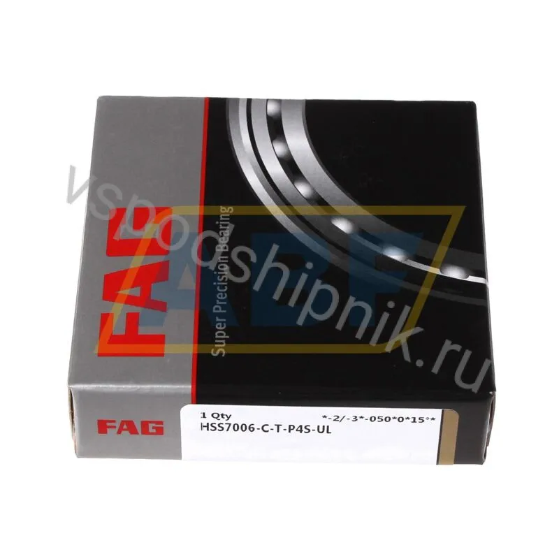 Подшипник шариковый радиально-упорный однорядный HSS7006-C-T-P4S-UL FAG 360
