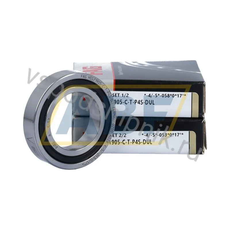 Подшипник шариковый радиально-упорный однорядный HSS71905-C-T-P4S-DUL FAG 360