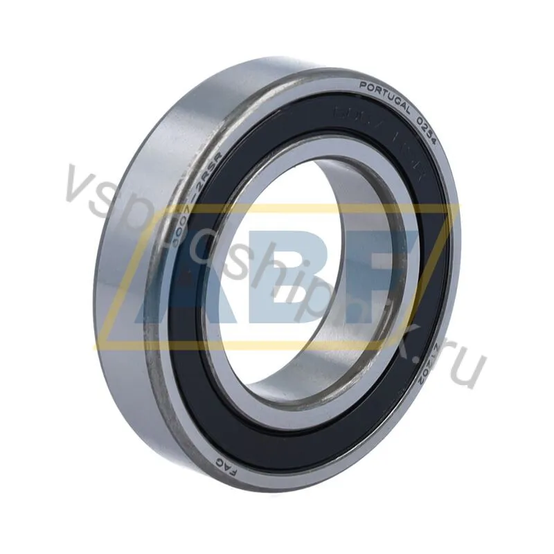 Подшипник шариковый радиальный однорядный 6007-2RSR FAG 360
