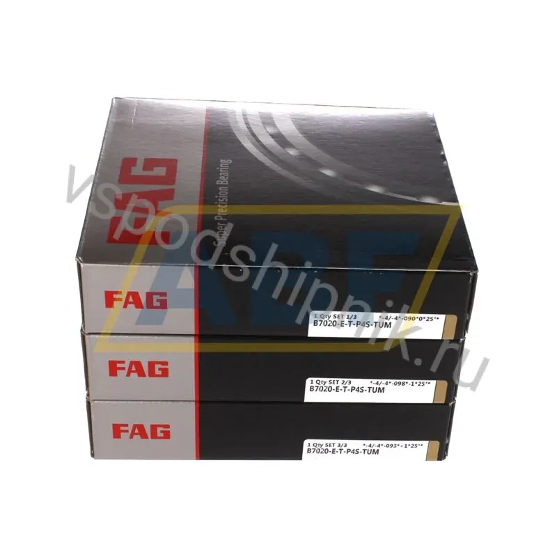 Подшипник шариковый радиально-упорный однорядный B7020-E-T-P4S-TUM FAG 360