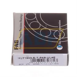 Подшипник шариковый радиально-упорный однорядный HC71903-E-T-P4S-UL FAG