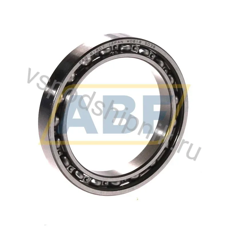 Подшипник шариковый радиальный однорядный 61807-HLC FAG 360