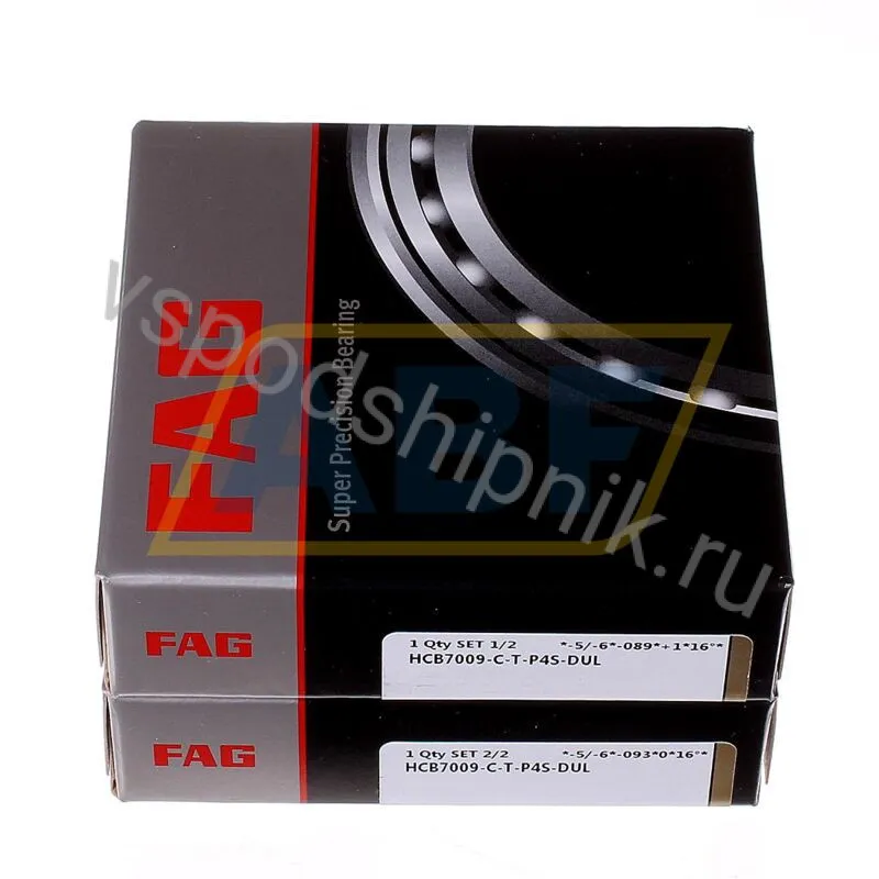 Подшипник шариковый радиально-упорный однорядный HCB7009-C-T-P4S-DUL FAG 360