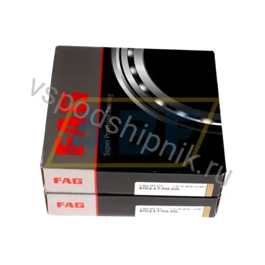 Подшипник шариковый радиально-упорный однорядный B7016-E-T-P4S-DUL FAG