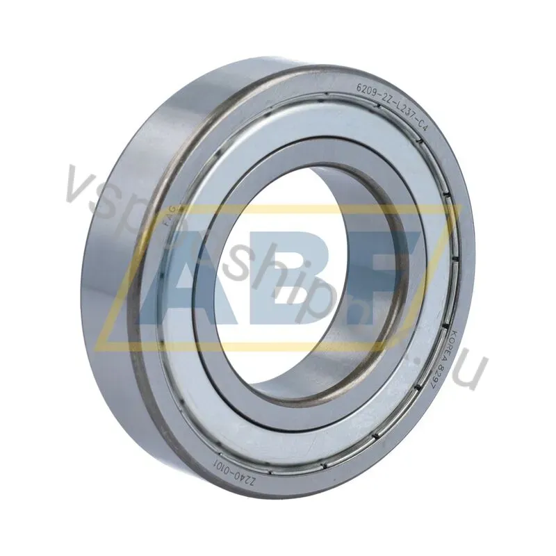 Подшипник шариковый радиальный однорядный 6209-2Z-L237-C4 FAG 360