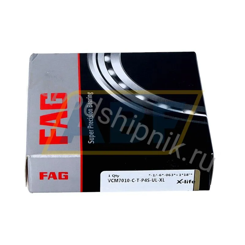 Подшипник шариковый радиально-упорный однорядный VCM7010-C-T-P4S-UL-XL FAG 360
