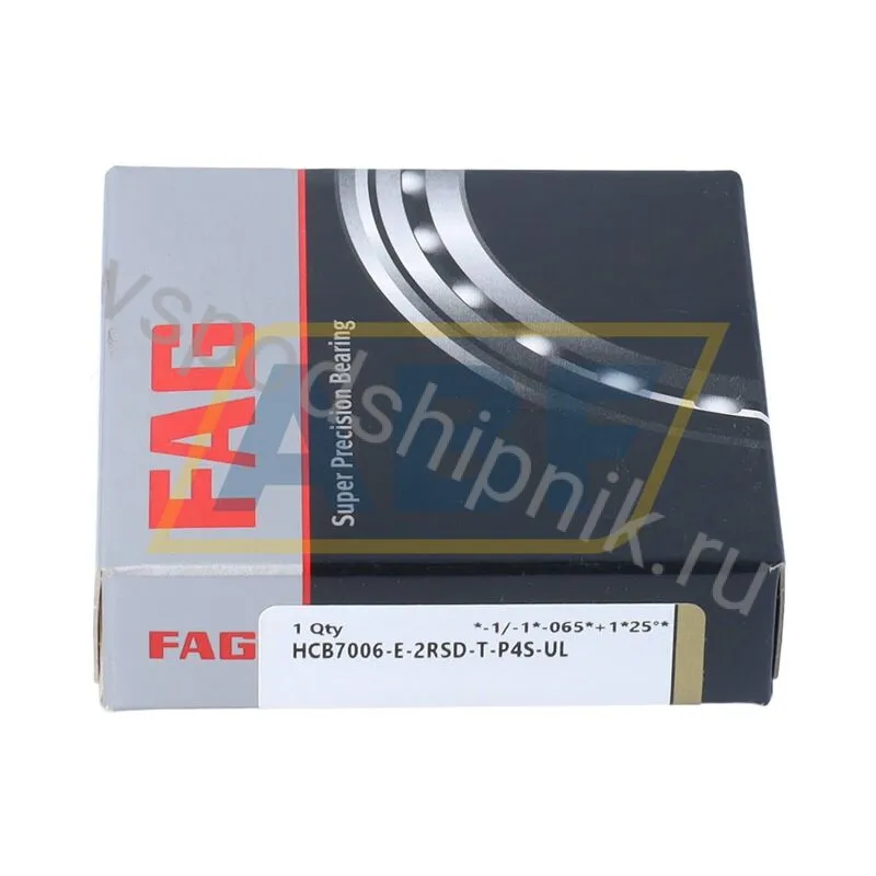 Подшипник шариковый радиально-упорный однорядный HCB7006-E-2RSD-T-P4S-UL FAG 360