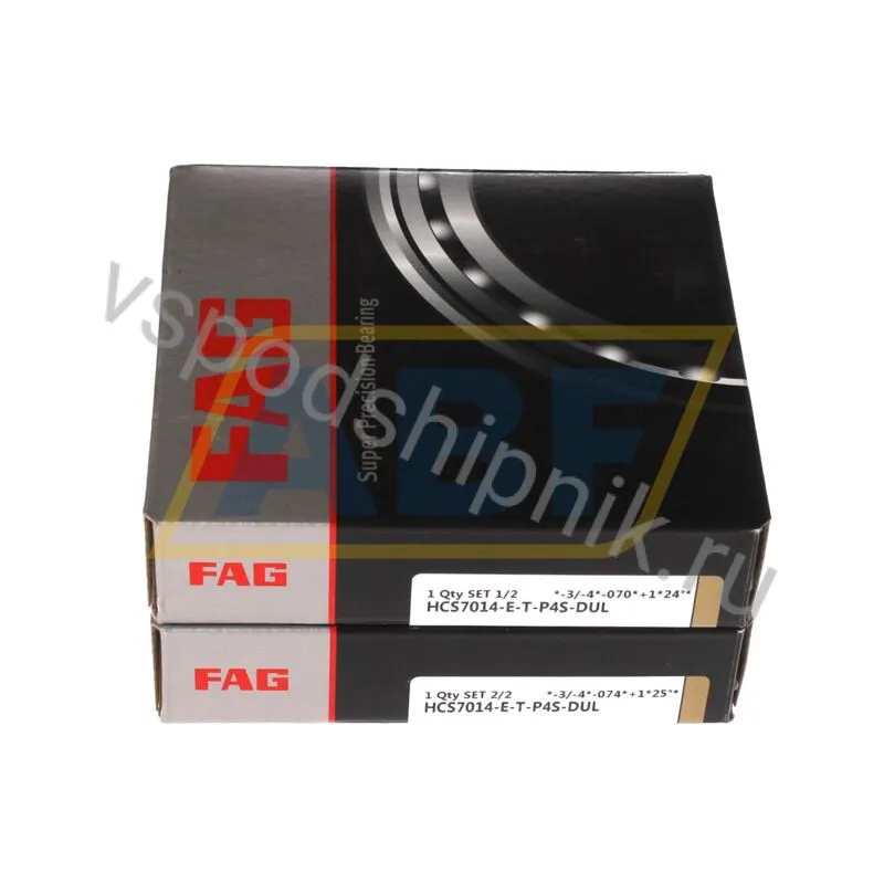 Подшипник шариковый радиально-упорный однорядный HCS7014-E-T-P4S-DUL FAG 360