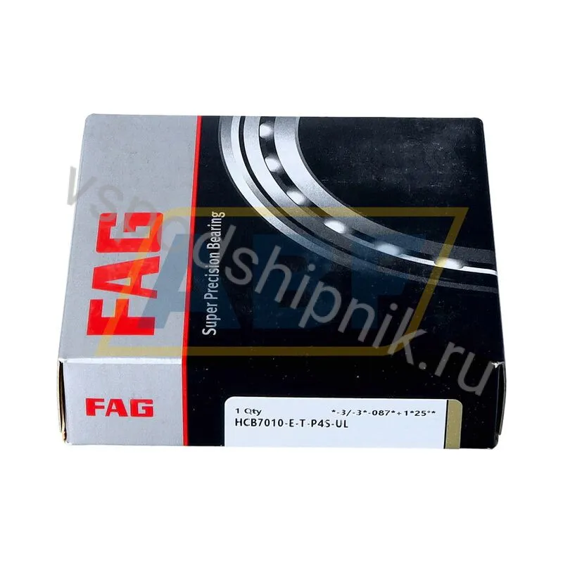 Подшипник шариковый радиально-упорный однорядный HCB7010-E-T-P4S-UL FAG 360