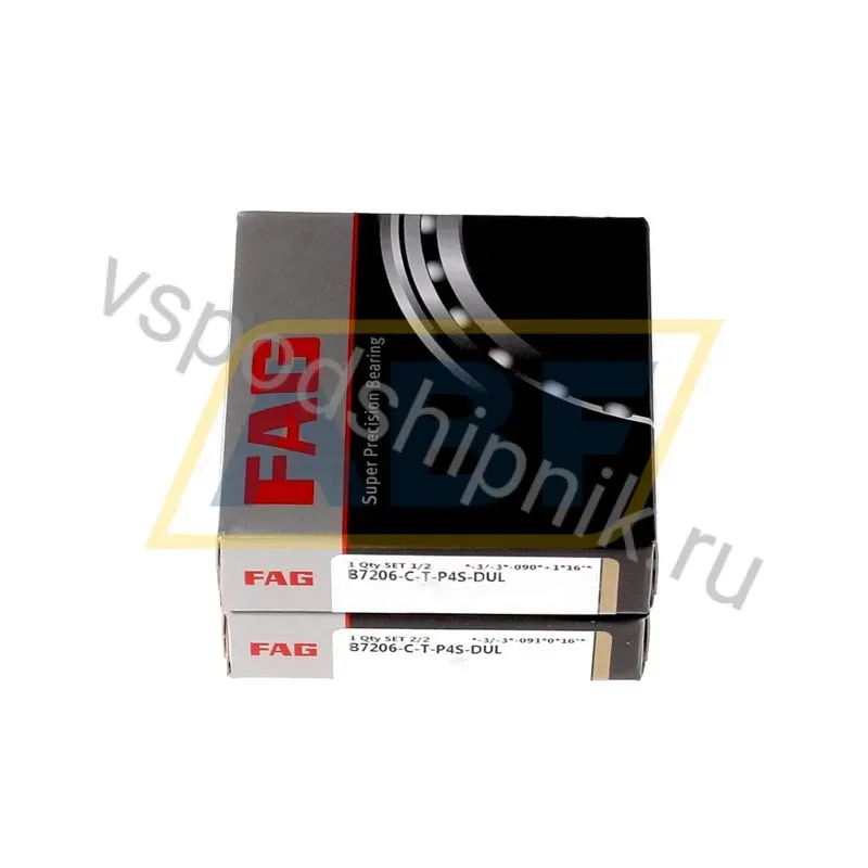 Подшипник шариковый радиально-упорный однорядный B7206-C-T-P4S-DUM FAG 360