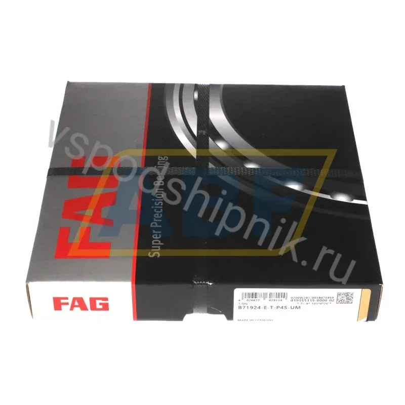 Подшипник шариковый радиально-упорный однорядный B71924-E-T-P4S-UM FAG 360