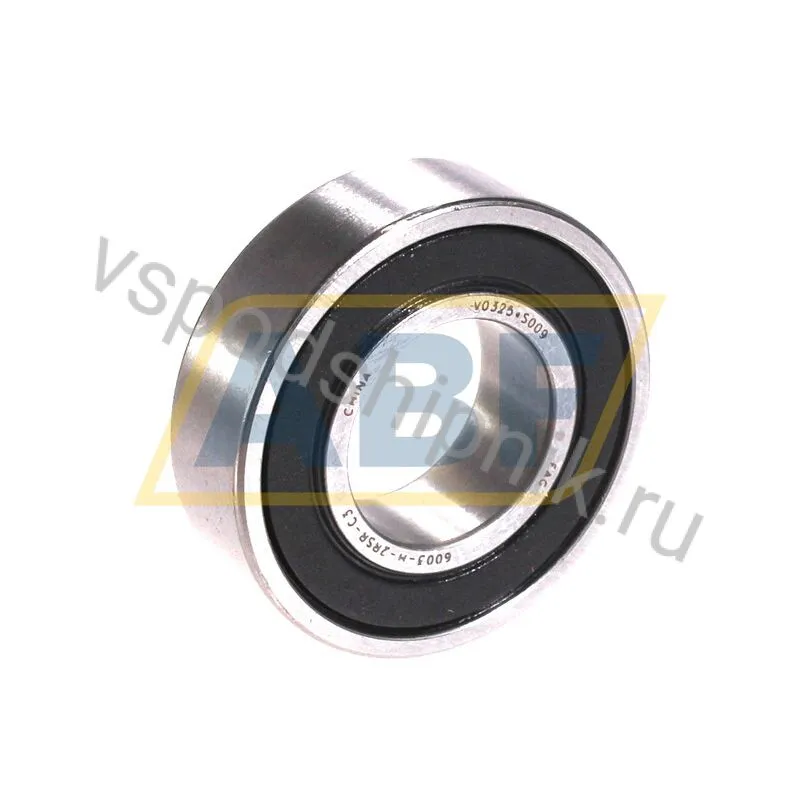 Подшипник шариковый радиальный однорядный 6003-H-2RSR-C3 FAG 360