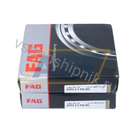 Подшипник шариковый радиально-упорный однорядный B7015-E-T-P4S-DFL FAG