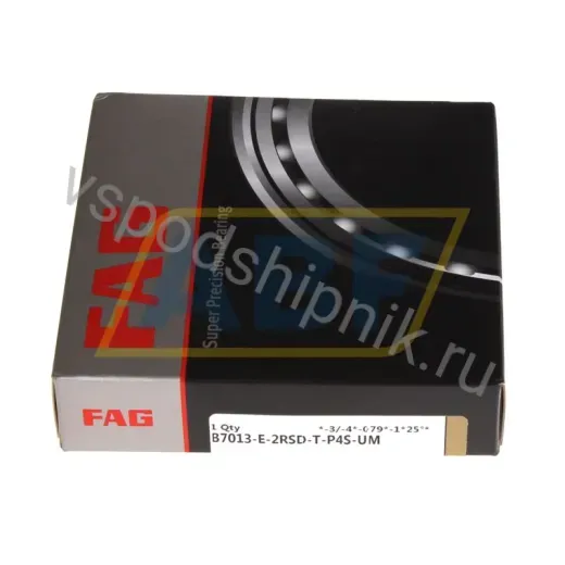 Подшипник шариковый радиально-упорный однорядный B7013-E-2RSD-T-P4S-UM FAG
