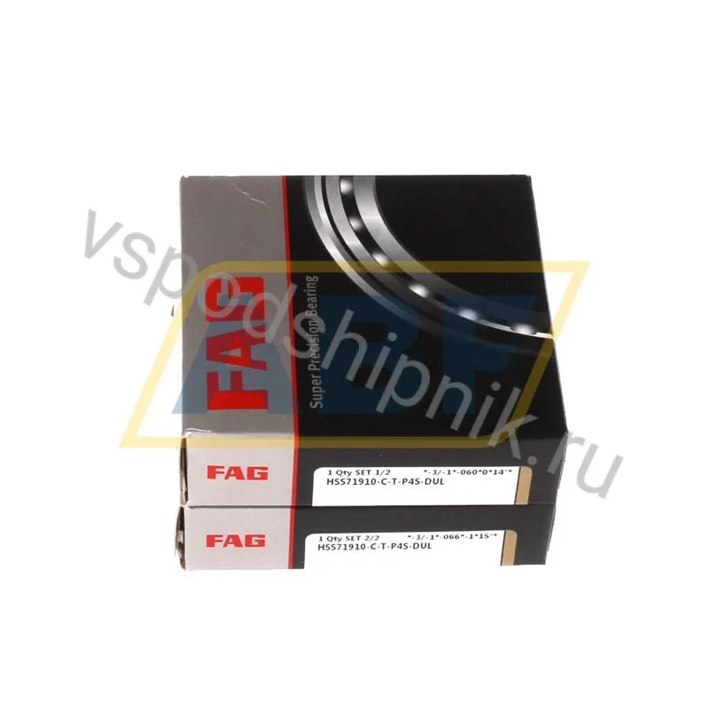 Подшипник шариковый радиально-упорный однорядный HSS71910-C-T-P4S-DUL FAG 360