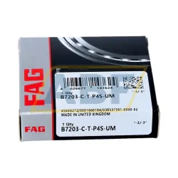 Подшипник шариковый радиально-упорный однорядный B7203-C-T-P4S-UM FAG