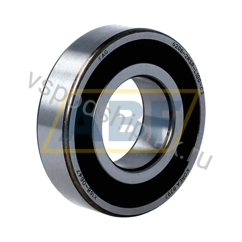 Подшипник шариковый радиальный однорядный 6206-2RSR-L100-C3 FAG 360