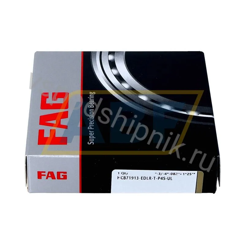 Подшипник шариковый радиально-упорный однорядный HCB71913-EDLR-T-P4S-UL FAG 360