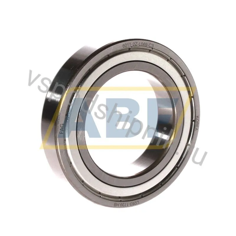 Подшипник шариковый радиальный однорядный 6011-2Z-L069-C3 FAG 360