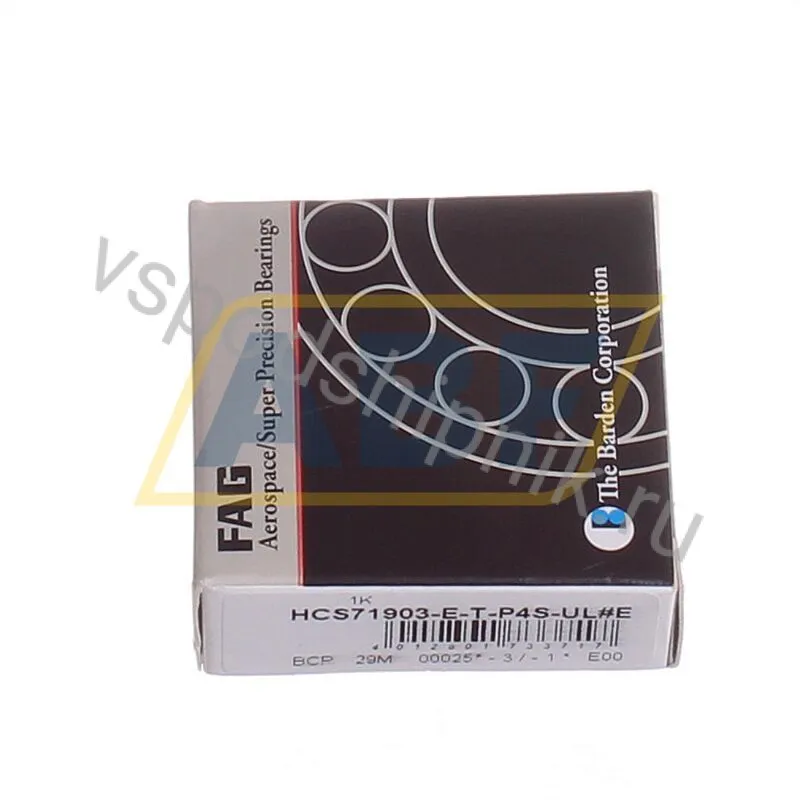 Подшипник шариковый радиально-упорный однорядный HCS71903-E-T-P4S-UL FAG 360