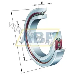 Подшипник шариковый радиально-упорный однорядный HC7001-E-T-P4S-UL FAG
