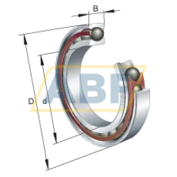 Подшипник шариковый радиально-упорный однорядный HCM7007-C-T-P4S-UL-XL FAG