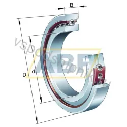 Подшипник шариковый радиально-упорный однорядный HS7004-C-T-P4S-UL FAG