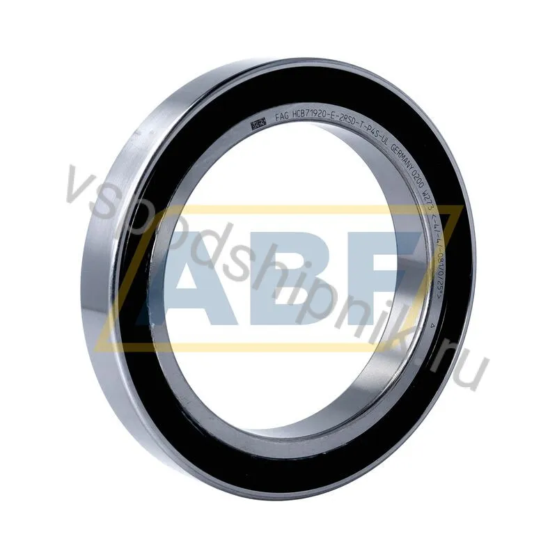 Подшипник шариковый радиально-упорный однорядный HCB71920-E-2RSD-T-P4S-UL FAG 360