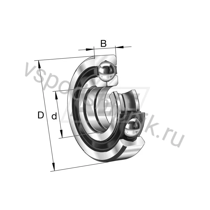 Подшипник QJ307-TVP FAG 360