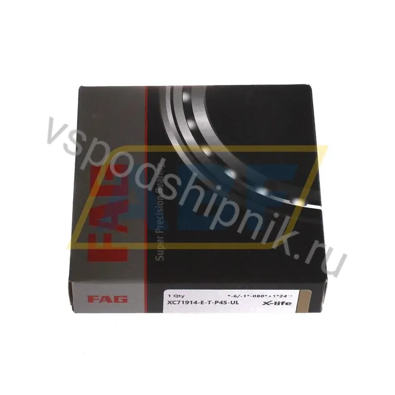 Подшипник шариковый радиально-упорный однорядный XC71914-E-T-P4S-UL FAG 360