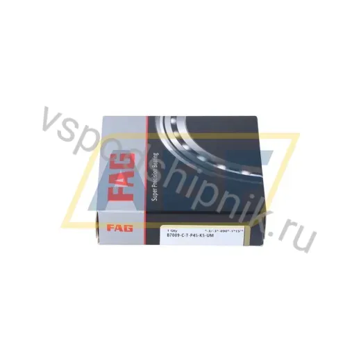 Подшипник шариковый радиально-упорный однорядный B7009-C-T-P4S-K5-UM FAG