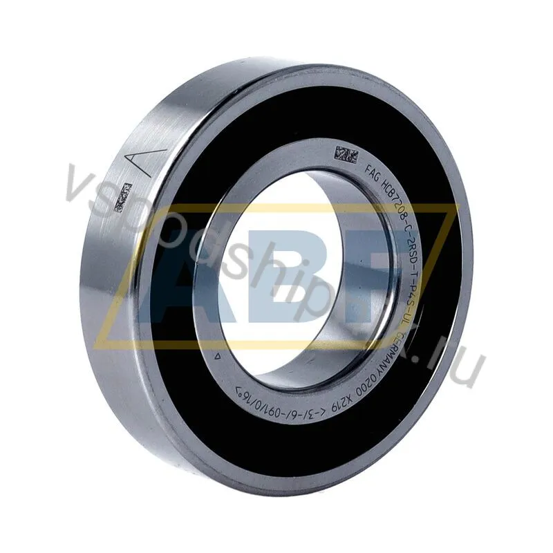 Подшипник шариковый радиально-упорный однорядный HCB7208-C-2RSD-T-P4S-UL FAG 360
