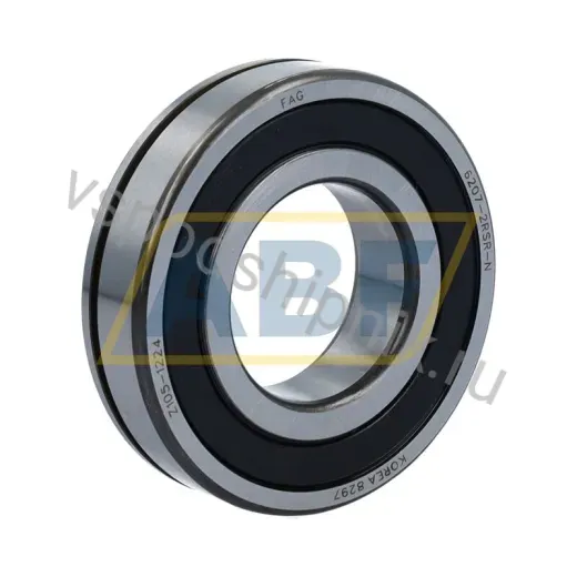 Подшипник шариковый радиальный однорядный 6207-2RSR-N FAG