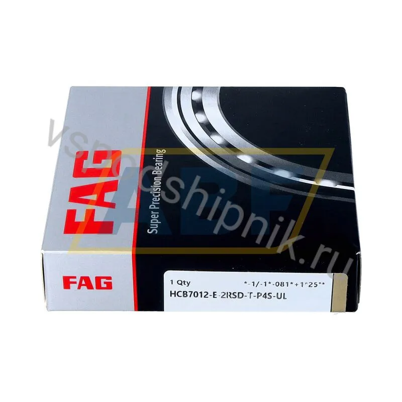 Подшипник шариковый радиально-упорный однорядный HCB7012-E-2RSD-T-P4S-UL FAG 360