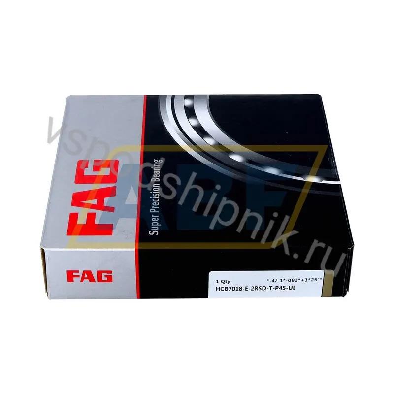 Подшипник шариковый радиально-упорный однорядный HCB7018-E-2RSD-T-P4S-UL FAG 360