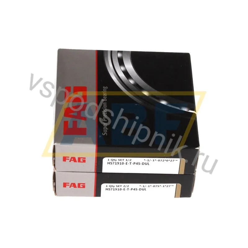 Подшипник шариковый радиально-упорный однорядный HS71910-E-T-P4S-DUL FAG 360