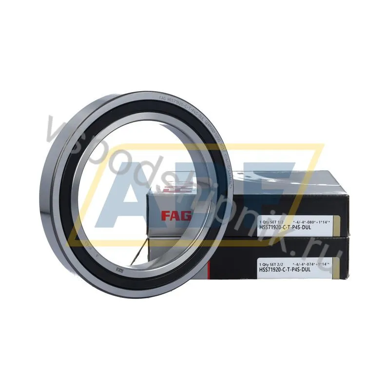 Подшипник шариковый радиально-упорный однорядный HSS71920-C-T-P4S-DUL FAG 360