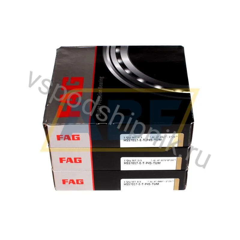 Подшипник шариковый радиально-упорный однорядный HSS7017-E-T-P4S-TUM FAG 360