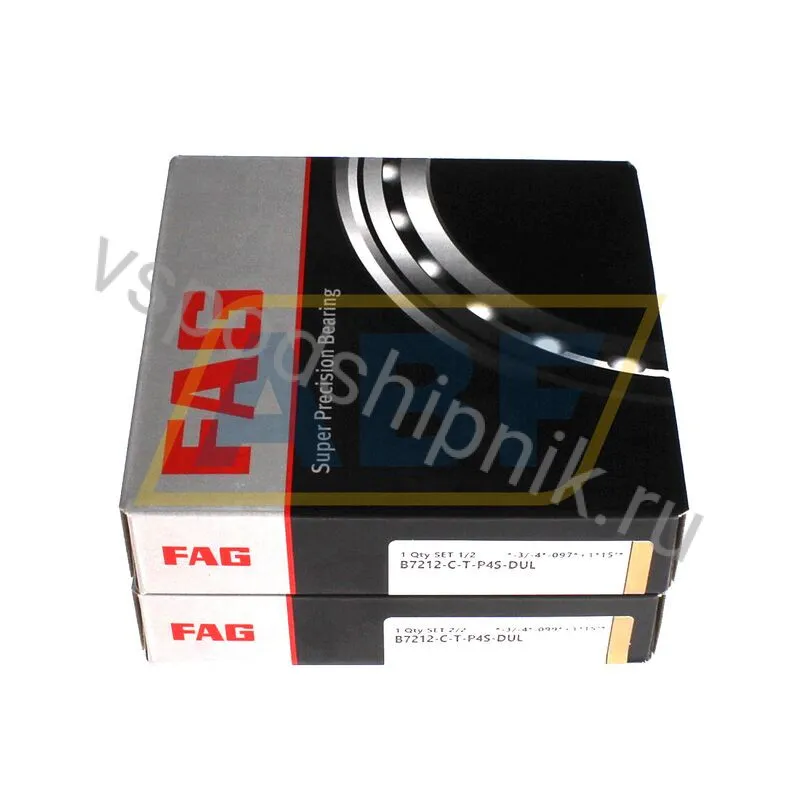 Подшипник шариковый радиально-упорный однорядный B7212-C-T-P4S-DUL FAG 360