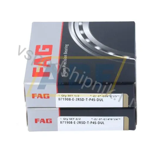 Подшипник шариковый радиально-упорный однорядный B71908-E-2RSD-T-P4S-DUL FAG