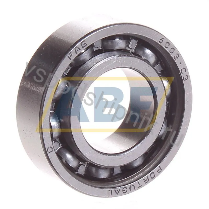 Подшипник шариковый радиальный однорядный 6003-Z-C3 FAG 360