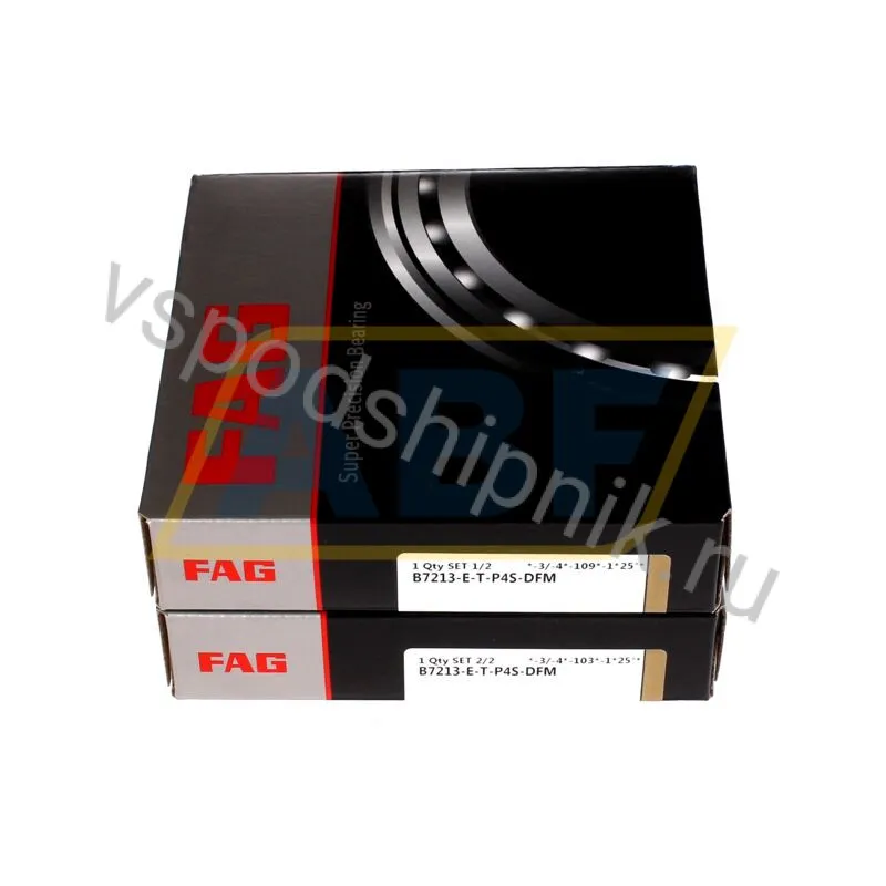 Подшипник шариковый радиально-упорный однорядный B7213-E-T-P4S-DFM FAG 360