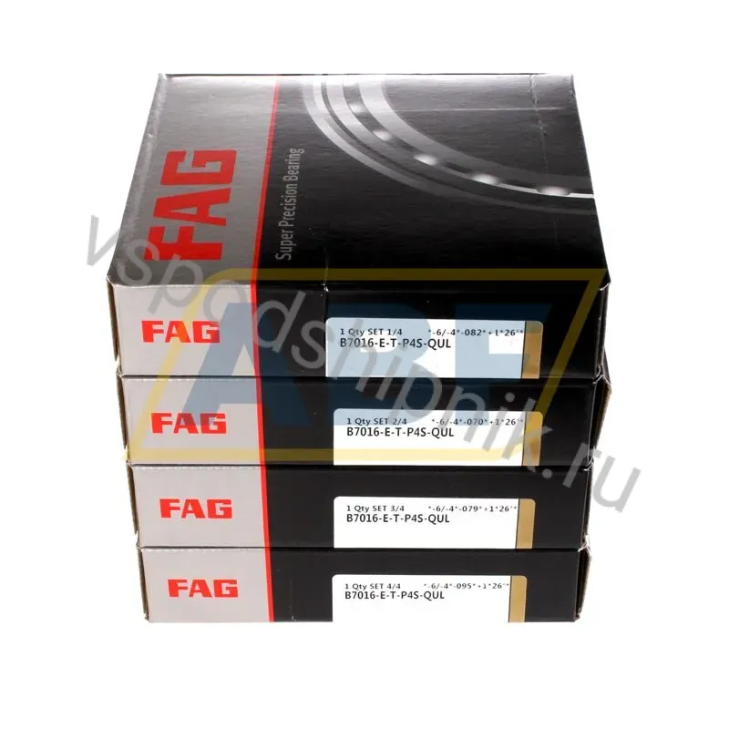 Подшипник шариковый радиально-упорный однорядный B7016-E-T-P4S-QUL FAG 360