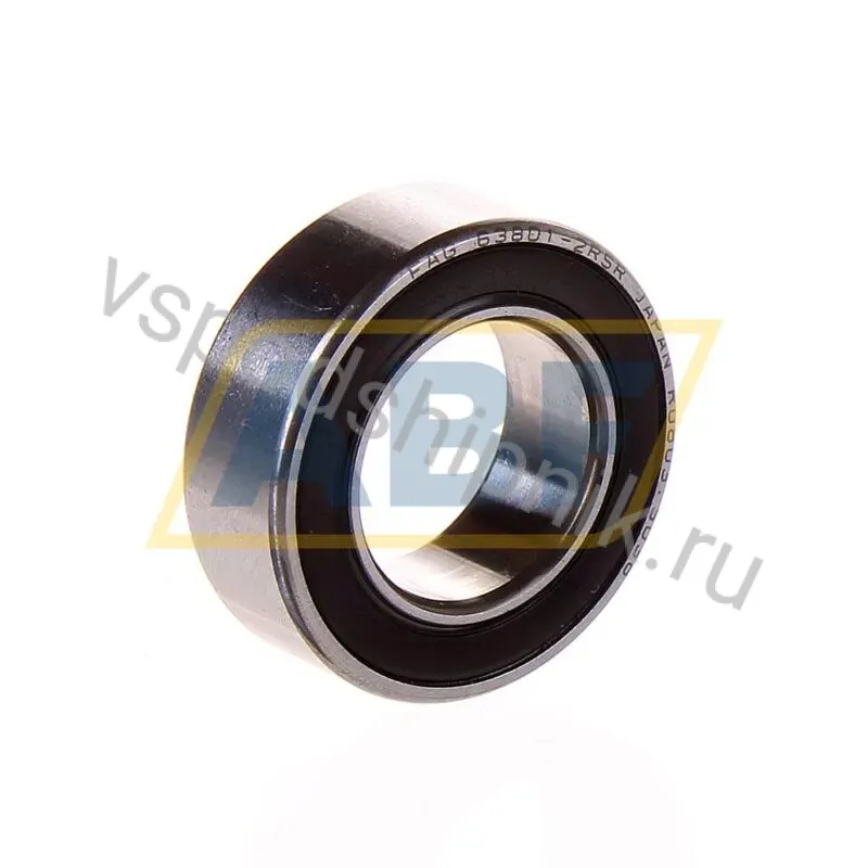 Подшипник шариковый радиальный однорядный 63801-2RSR-HLC FAG 360